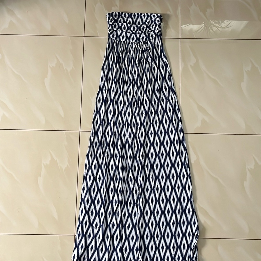 Strapless maxi dress